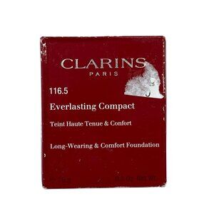 Clarins Everlasting Compact Long Wearing Comfort Foundation Makeup 116.5 Coffee‎